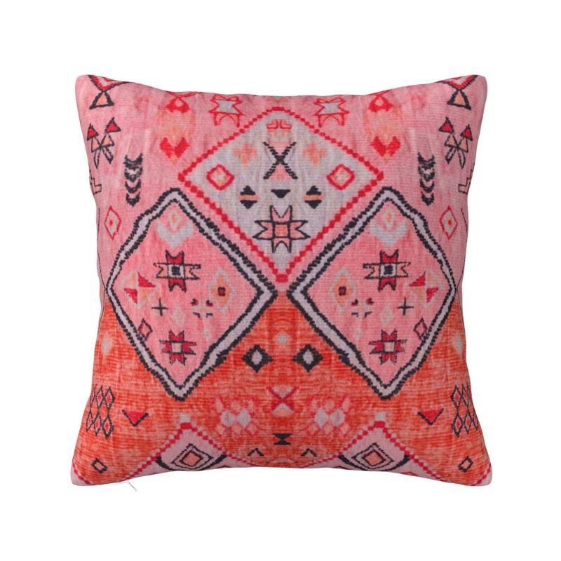 Pink Oriental Traditional Moroccan Style Luxury Pillow Cover Decoration Bohemian Ethnic Floral Car Cushion
