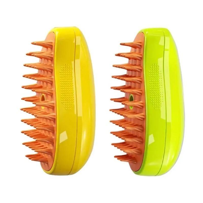 1pc -Dog Cleaning Mango Shaped Brush, Spray Massage Comb, Manual Pet Cleaning Brush, Perfect for Pet Cat,