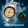 BERNY Watch Automatic Watch Diving Watch Automatic Mechanical Watch 20ATM Waterproof Sapphire Glass Super Luminous Watch Diver's Men's Men's Diver's