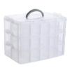 MaT Store Beyblade Storage Case Clear Case Parts Parts Stadium Transparent 30 Pieces Storage