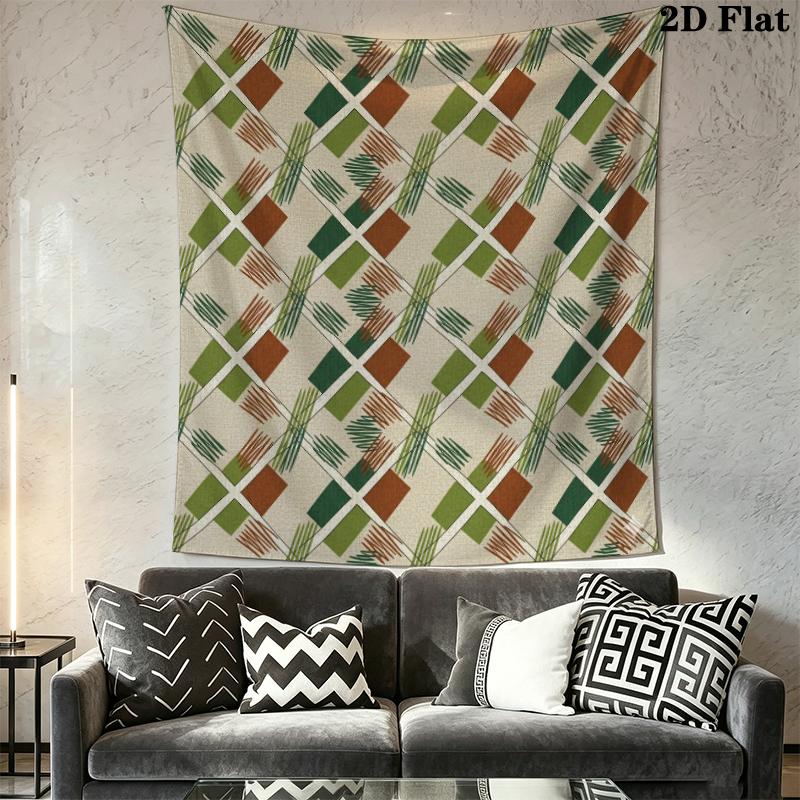 Simple Geometry Wall Tapestry Aesthetic Wall Hanging Printed Fabric Blanket Decorative Tapestries for Bedroom Living Room Home Decor