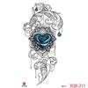 1PCS Waterproof Tattoos Temporary Tattoo Sticker Flowers Rose Body Tattoos for Women Art Arm Hand Tattoos Wolf Tiger Lion Painting Tatoos