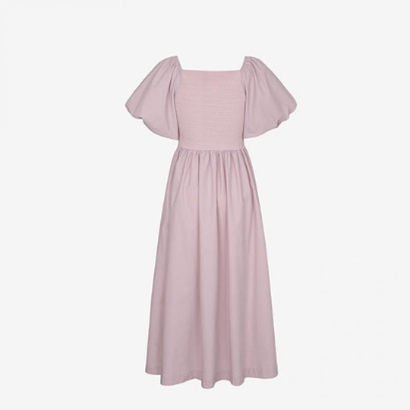 Платье с пышными рукавами и бесшовной эластичной лентой 2nd Skin Smocking Banding Ngwsd1200