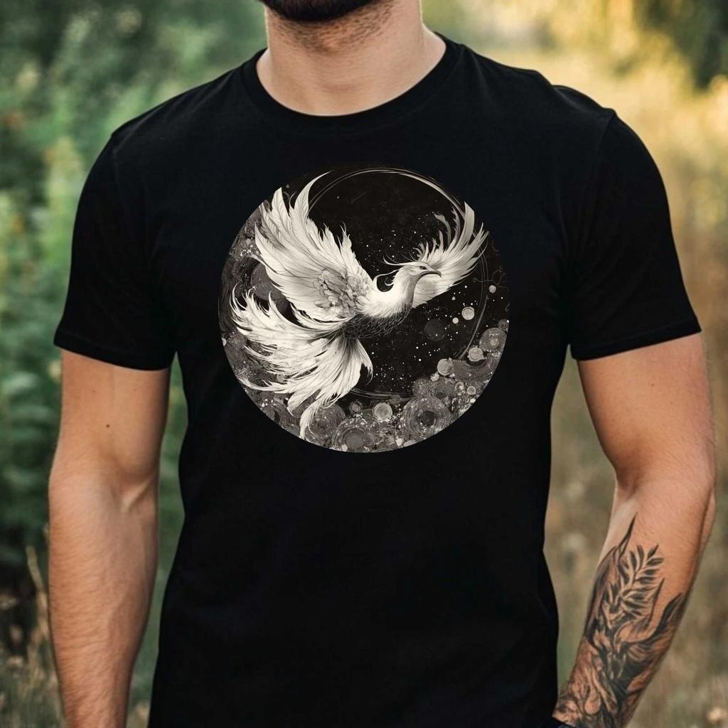 T-Shirt Herren Phönix Motiv Baumwolle Größe XS bis 5XL
