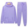 Mens Hooded Sweatshirt Set Casual Loose Fit Thick Warm Winter Streetwear
