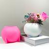 Silicone Stripe Vase Mould for Creative Crafters and Jewelry Enthusiasts Flower Pot Home Decoration Accessory Mould