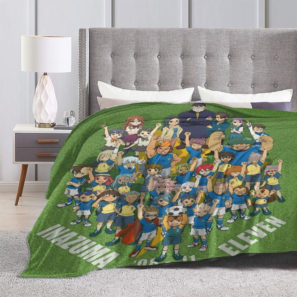 Inazuma Eleven Video Game Sports Game Blanket Soft Warm Flannel Throw Blanket Bedding for Bed Living room Picnic Home Couch