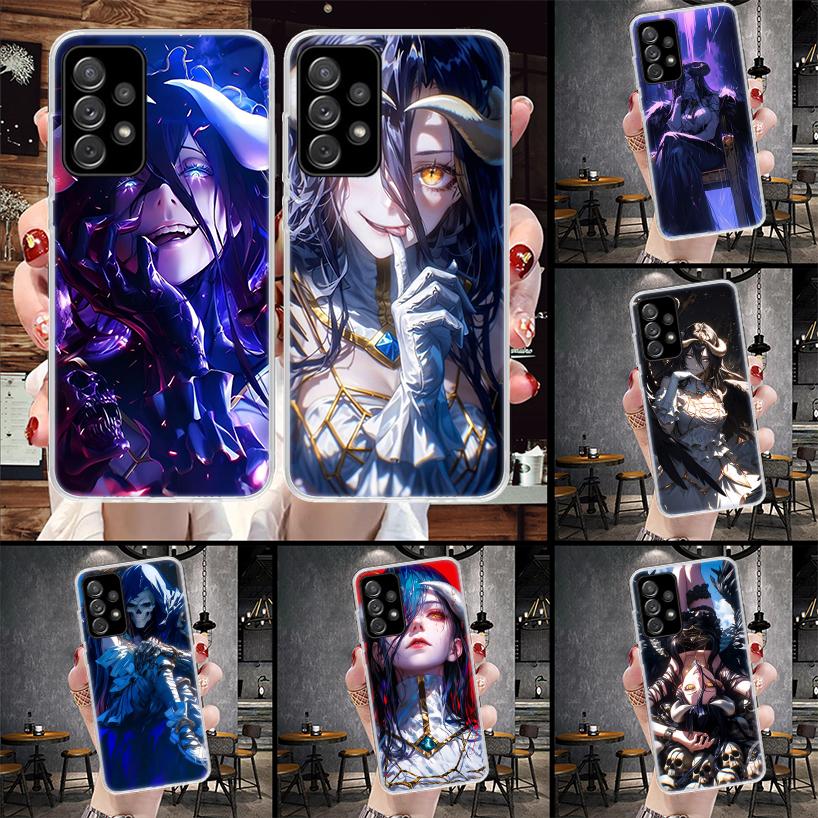 Мягкий чехол для телефона Albedo Overlord Anime для Samsung Galaxy A12 A22 A32 A52 A72 A02S A51 A50S A71 A70 A31 A20S Note 20 Ultra S10 A1