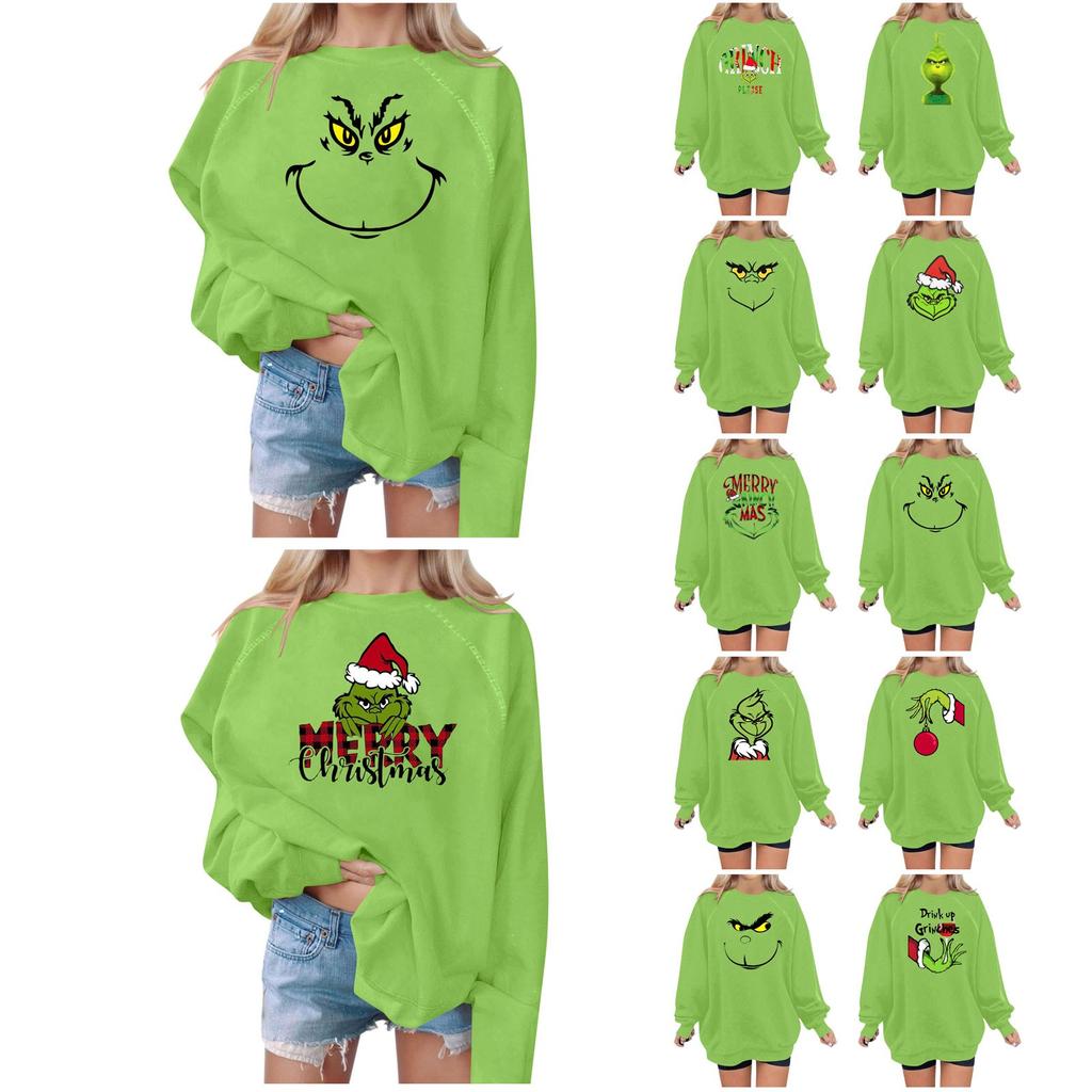 Женский повседневный и модный свитер с круглым вырезом, свободный свитер с круглым вырезом и принтом