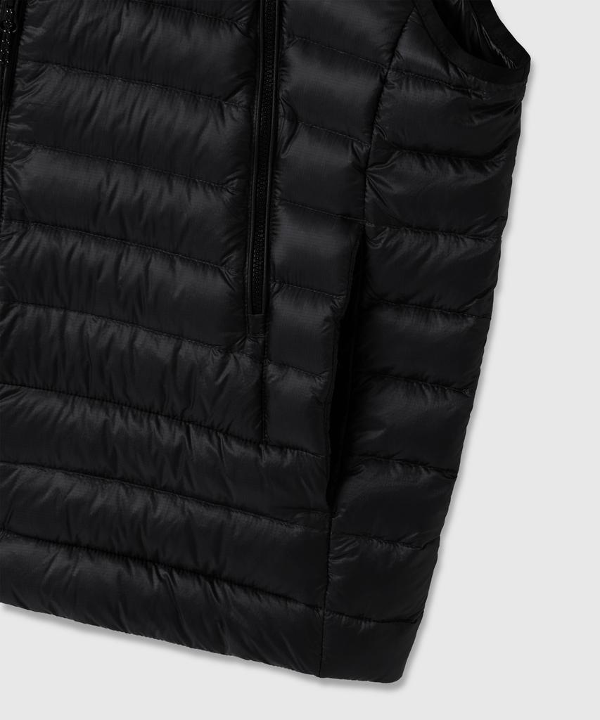 Musinsa Standard [City Leisure] Sheer Ripstop High-Neck Light Down Vest [Black]