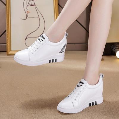 Модная женская обувь весна новая повседневная увеличивающая рост дышащая спортивная женская обувь