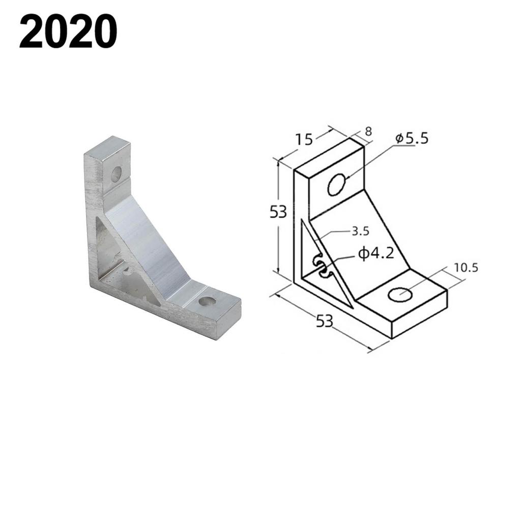 90 Degree Bracket Aluminum Profile Fastener Corner Angle Bracket