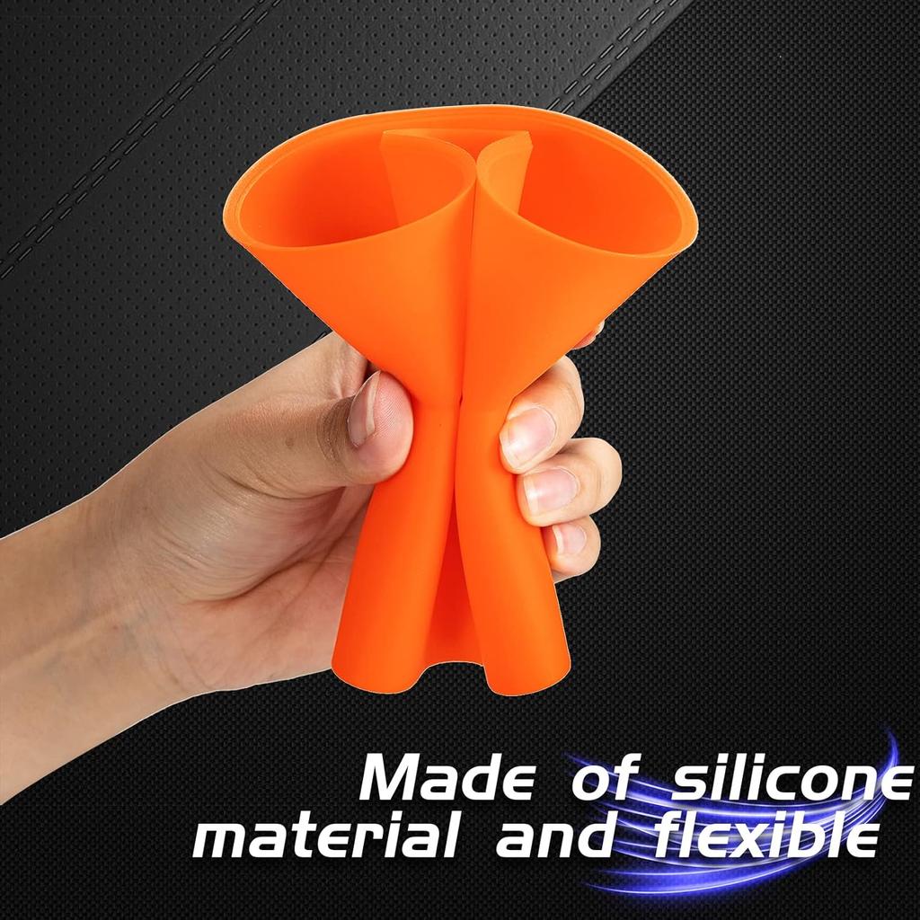 UTV Oil Funnel, Flexible Oil Funnel Compatible With Can Am Maverick X3 Defender, Foldable Silicone Change Funnels For Automotive, Cars, ATVs,