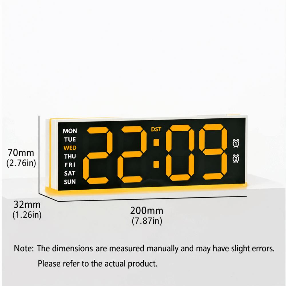 Temperature Bedside Alarm Clock with Calendar LED Night Light Clock New LED Digital Clock Bedroom