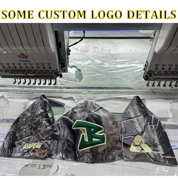 Manufacturer Brand Quality Print Camouflage Camo Sublimation Embroidery Patch Custom Trucker Hats