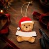 Reusable Festive Tree Accessories Christmas Wooden Ornament Cute Bear Gingerbread Gnome Cat Dog Personalized Winter Holiday Gifts Hanging Decorations