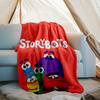 StoryBots Theme Printed Blanket - Perfect for Couch, Bed, Travel & Outdoor Use | Machine Washable, Cozy & Durable.