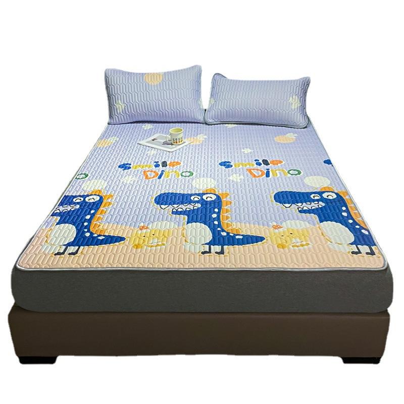 Новый охлаждающий шелковый латексный коврик, можно стирать в машине, приятный для кожи и удобный, простыня на подкладке, охлаждающий коврик, коврик с кондиционером