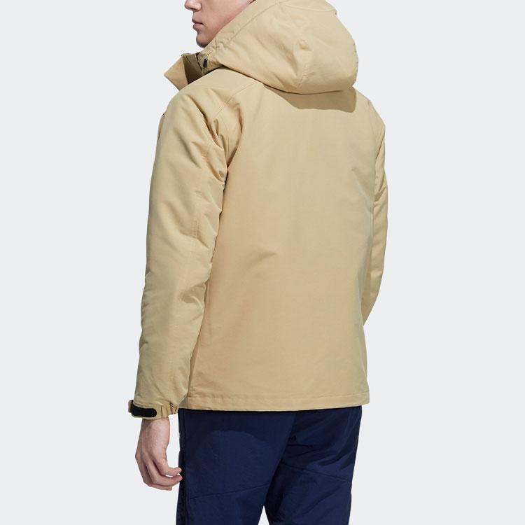 adidas 3in1 Dwn Jkt 3 In 1 Stay Warm Hooded Down Jacket Light Khaki Unisex H20771