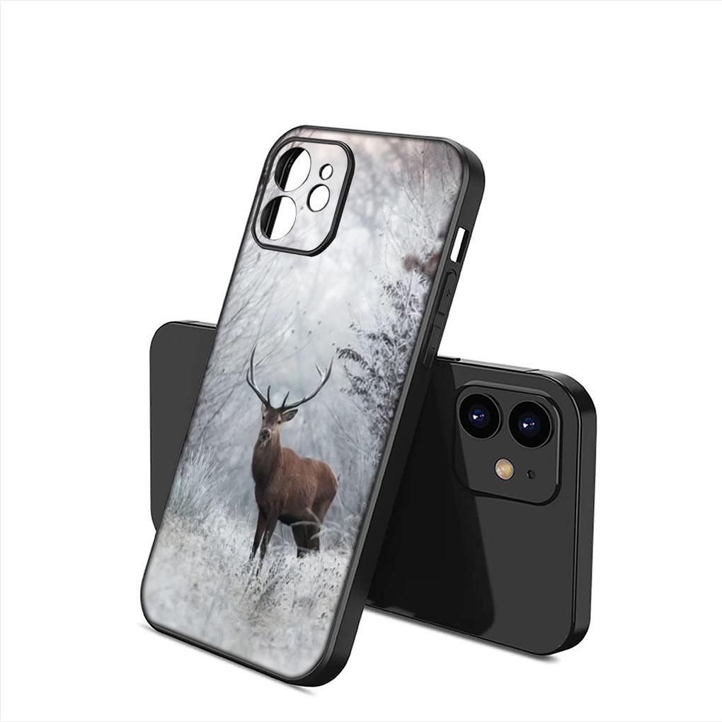 Deer Wild Hunting Buck Cover Phone Case for Apple iPhone 15 14 Plus 13 12 Mini Pro Max XR + 13Pro 14+ 15+ Funda Soft Casing