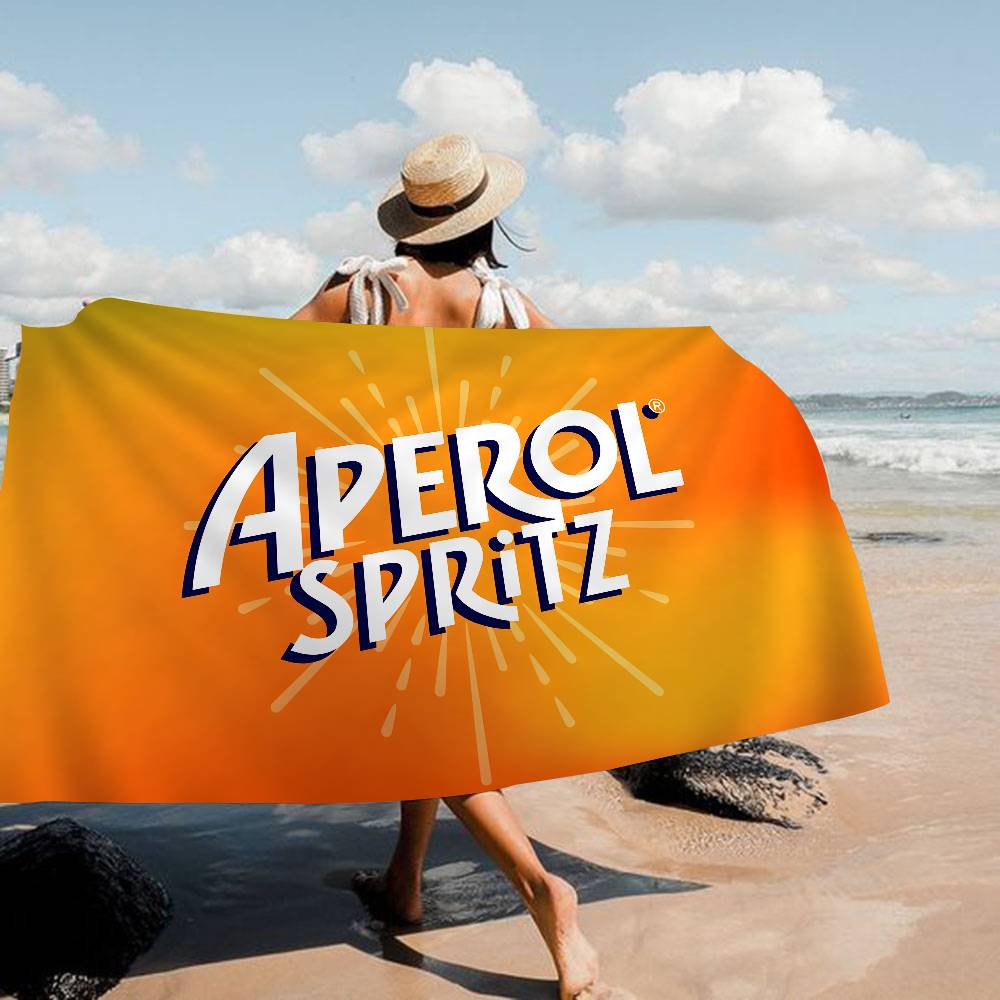 Бренд маленький Мода A-Aperol S-Spritz Аниме Пляжное Полотенце для плавания Мягкая Мочалка Детские Подарки для Детей Путешествия Кемпинг Спортзал