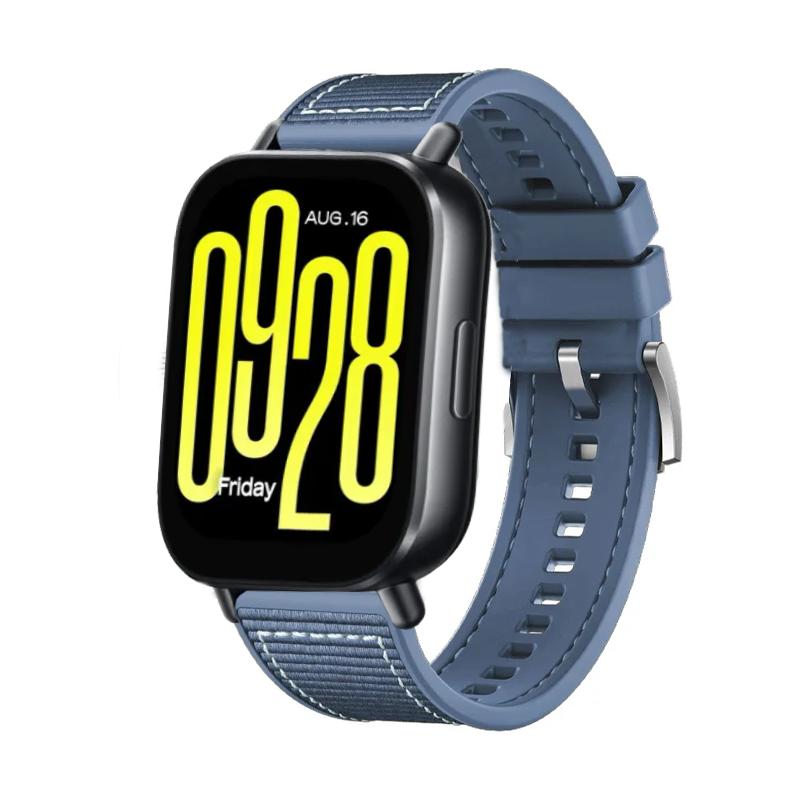 22 мм композитный силиконовый ремешок для Redmi Watch 5 Active/Lite, нейлоновый плетеный браслет, ремешок для Huawei Watch 4/3/GT5-4-3-2 Pro 46 мм