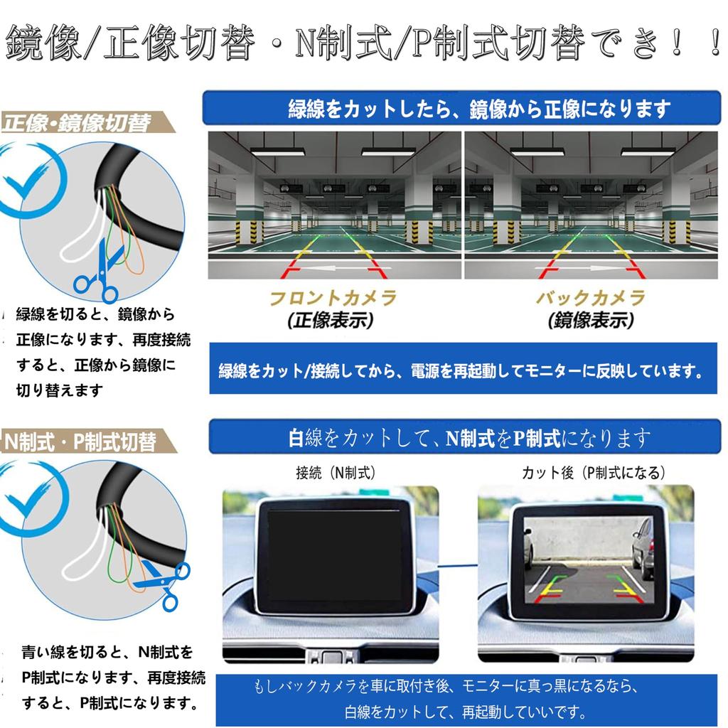 Back Camera 720P Latest Super Night Vision Rear Camera That Can Be Seen Even At Night Side Camera Super 1 Million Pixels for Both Front and Back