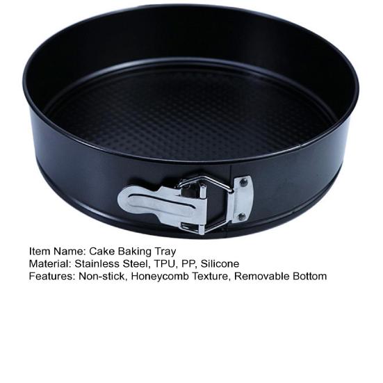 Антипригарная форма для торта со съемным дном, сотовая текстура, круглая форма для выпечки