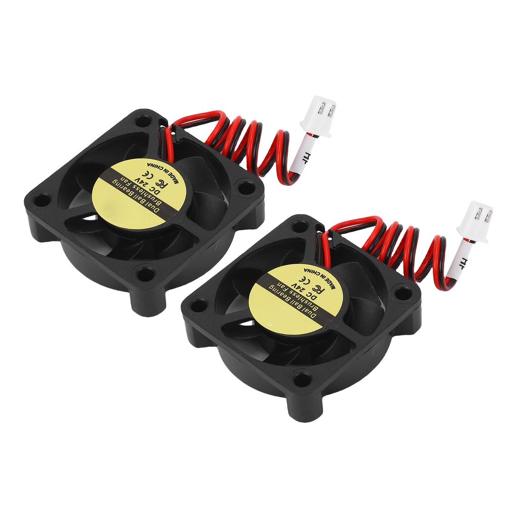 2 Pcs Hot End Cooling Fan 24V Double Ball Bearing 5500RPM High Speed Extruder Hot End Fan for SV08