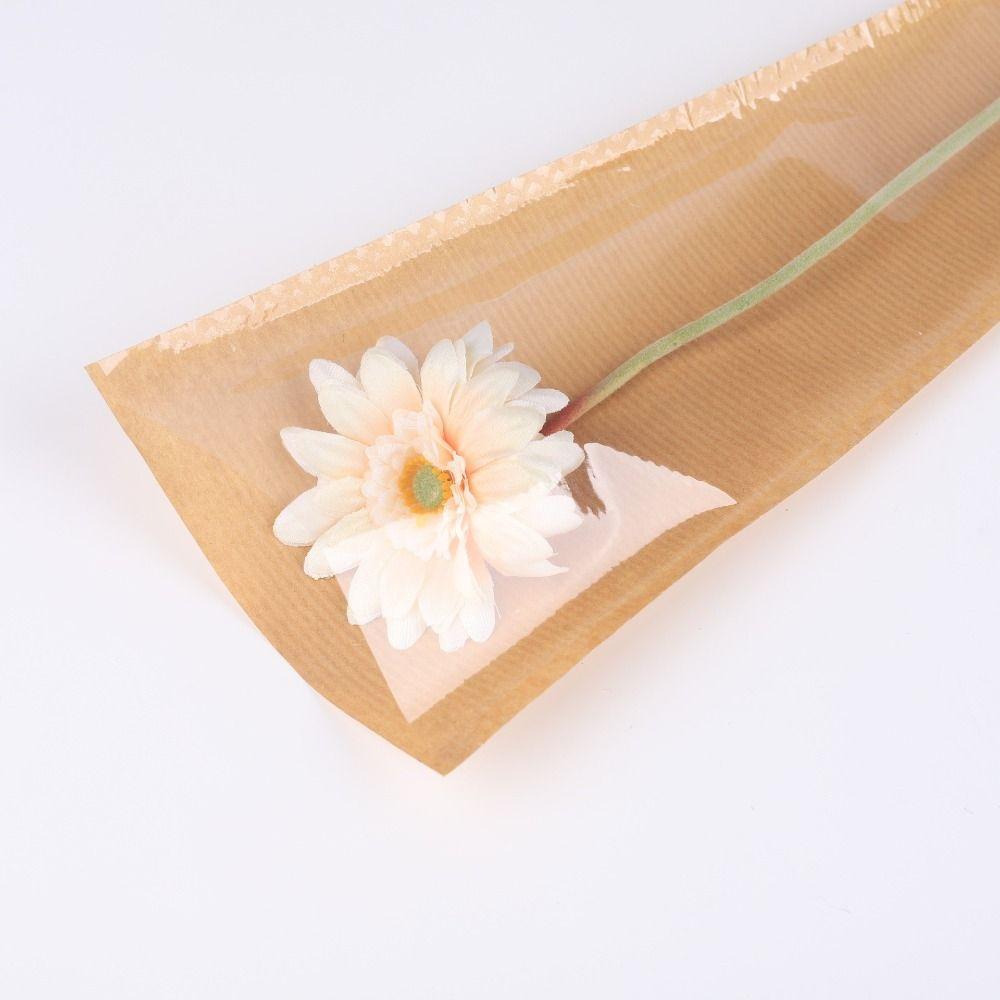 20pcs Waterproof Flower Bouquet Packaging Bags Rose Flower Bouquet Wrapping Bag  Teacher's Day