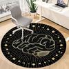 1pc Cerebral Cosmos Office Round Area Rug,  Mat Suitable For Office, Under Office Chairs Bedroom Living Room Home Decor, Room Deco