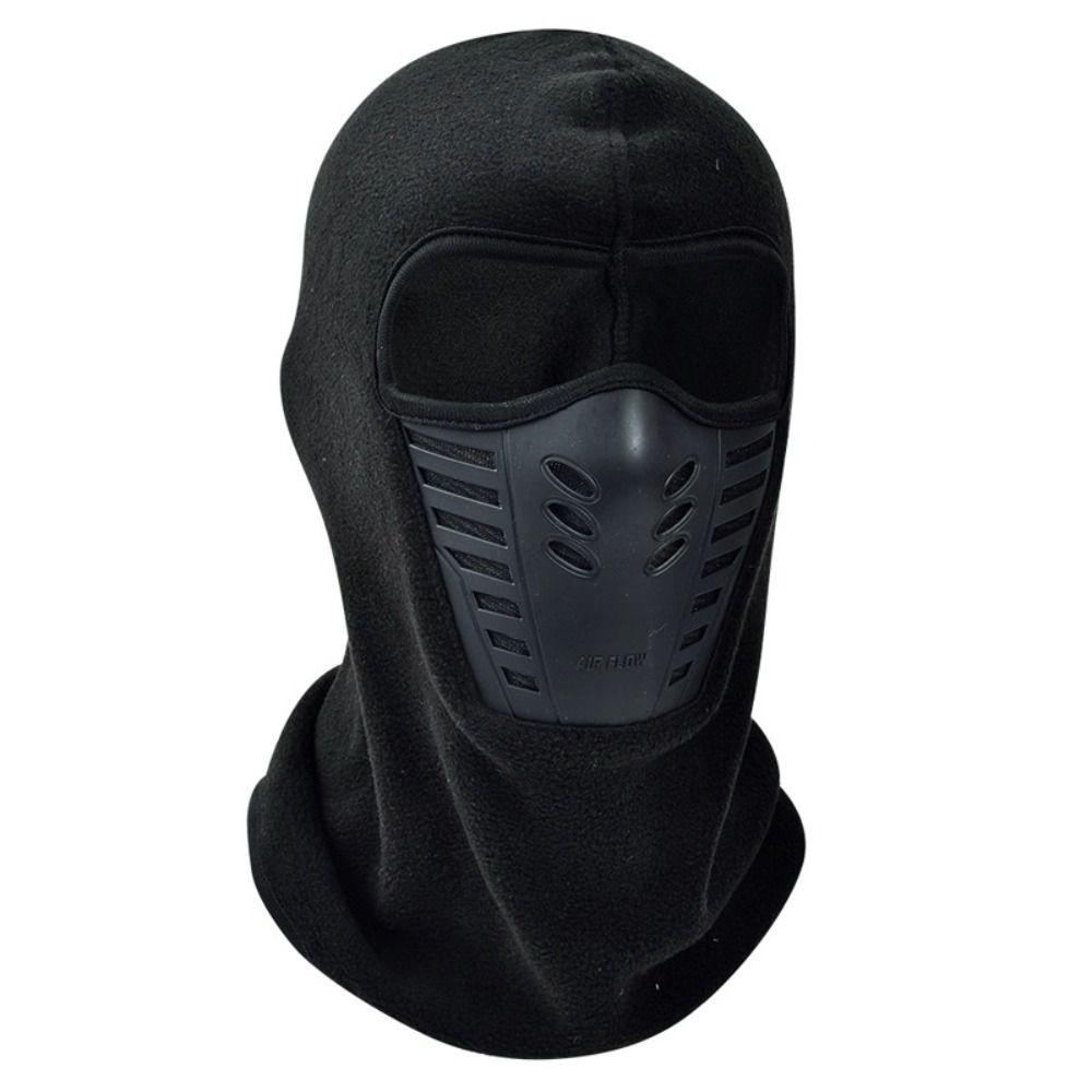Thickened Fleece Thermal Neck Dustproof Motorcycle Mask Face Shield Skiing Riding Masked Cap Men