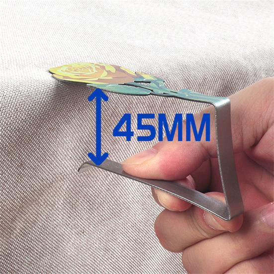 4 шт. Зажим для скатерти из нержавеющей стали Роза Нескользящий для помещений и улицы Свадьба