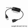 Прочный ПВХ USB-кабель USB-соединение Переключатель-качель USB-удлинитель Переключатель управления Вкл/Выкл Светодиодная настольная лампа