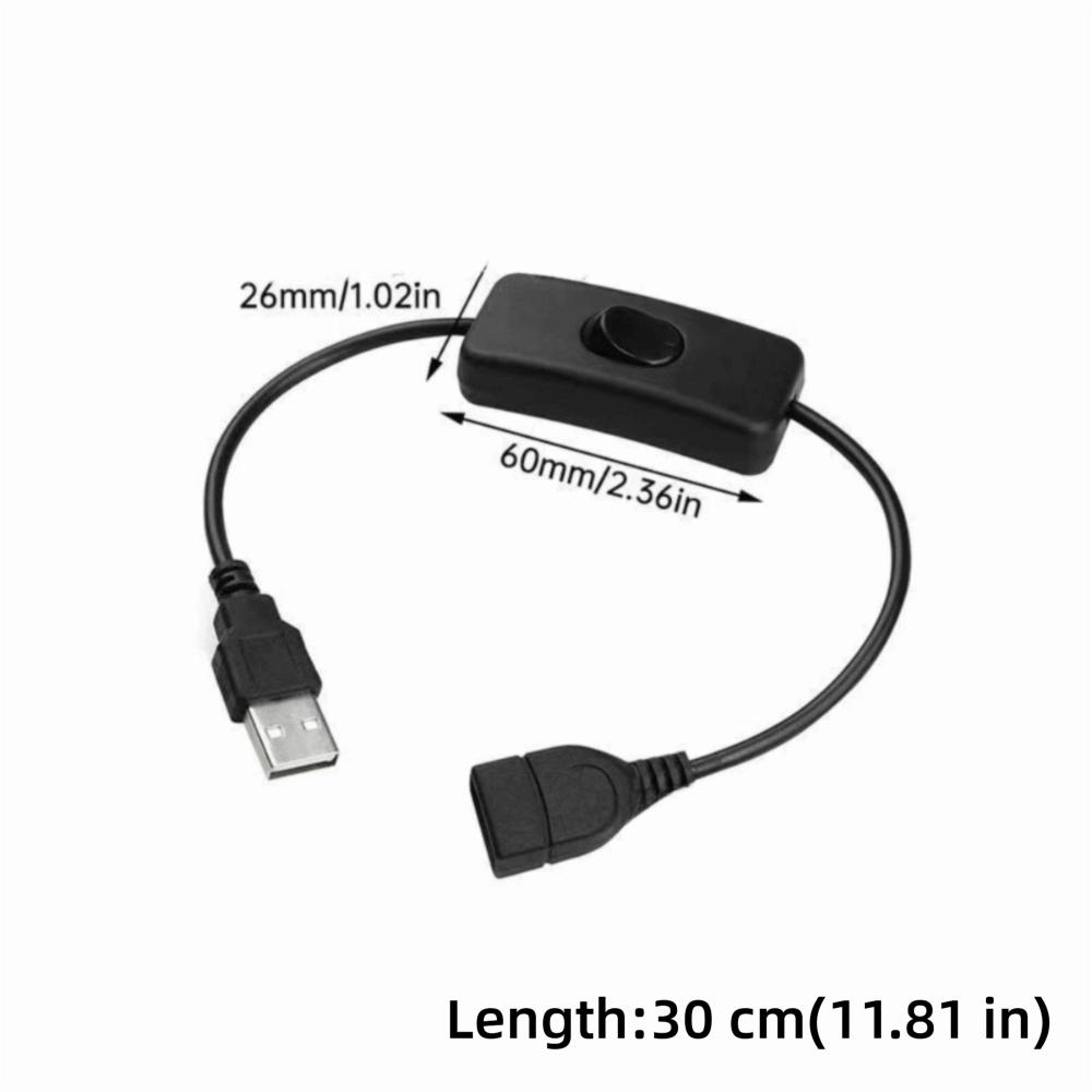 Прочный ПВХ USB-кабель USB-соединение Переключатель-качель USB-удлинитель Переключатель управления Вкл/Выкл Светодиодная настольная лампа