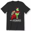 100% Cotton TOPS UNISEX TEES MENS WOMENS Merry Kissmy-ss Ladies Christmas Funny T-shirt Santa Xmas Gift Tee