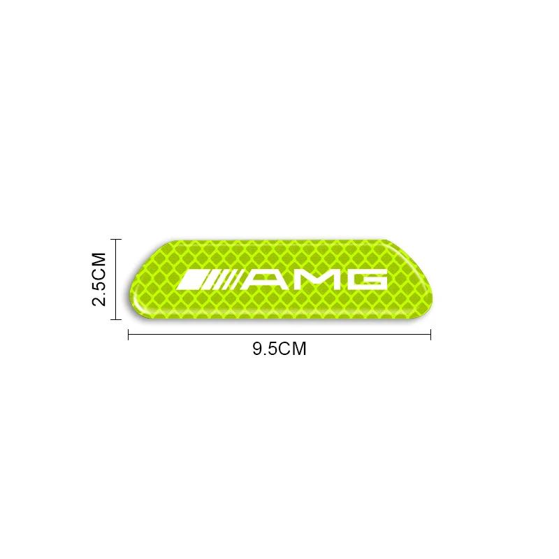 IJZN6 4PCS Car Door Sticker Safety Warning Reflective Mark Stickers For Mercedes Benz W212 W211 W213 W203 W205 W204 A C E B R Class