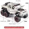 Масштаб 1/22 Benz G63 AMG 6x6 V12, внедорожная черная модель пикапа, игрушечный автомобиль из цинкового сплава со звуком и светом для детей, подарок для мальчиков и девочек
