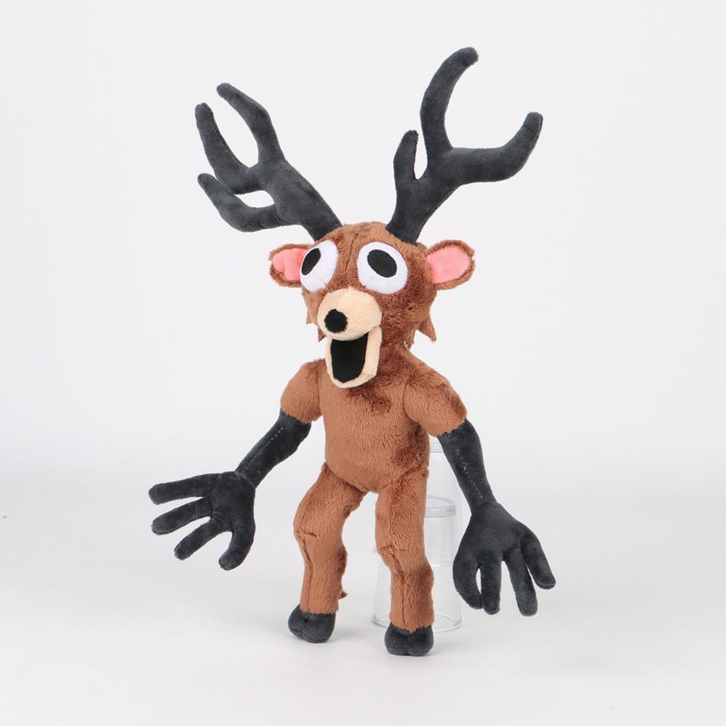 Hushan Unofficial Deer Plush Toy from Nights In the Roblox Halloween Birthday Horror Game Merchandise "99 Forest" (38cm) Doll, Cushion, Gift, [Used]