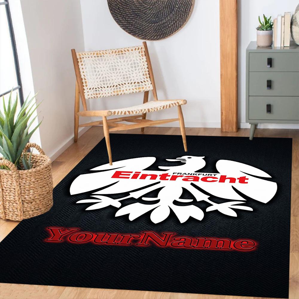 Eintracht Frankfurt Customize Your Name Carpet Design For Living Rooms Foyer Outdoor Game Room Antislip Carpet Office Home Decor Wedding Party Gift