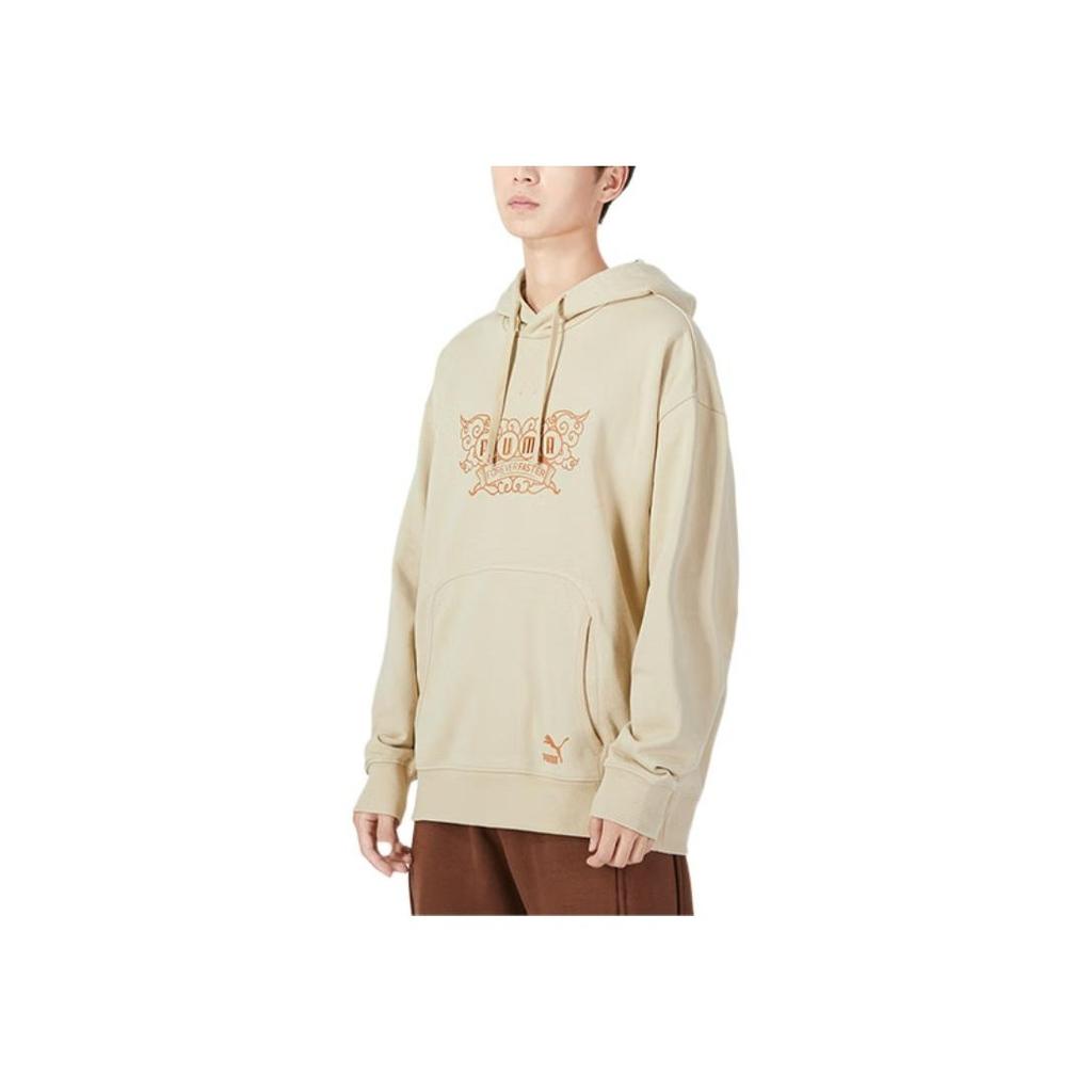 Puma Толстовка с капюшоном и карманом-кенгуру с логотипом, мужские топы Off-White 539909-12