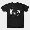 Мужская черная футболка с принтом Blues Brothers, термопечать без вырезки, хлопковая футболка