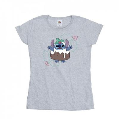 Женская/дамская футболка Lilo & Stitch Pudding Holly Cotton