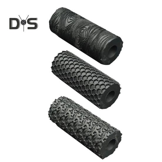 Валик для фактуры глины, инструмент для штамповки керамики, текстурированные скалки для моделирования керамической плиты, живописи