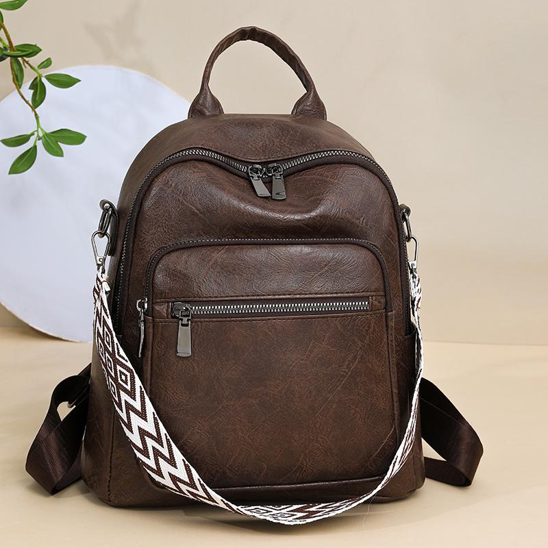 Многофункциональная сумка через плечо для женщин, рюкзак из ПУ, большой емкости, дорожный рюкзак