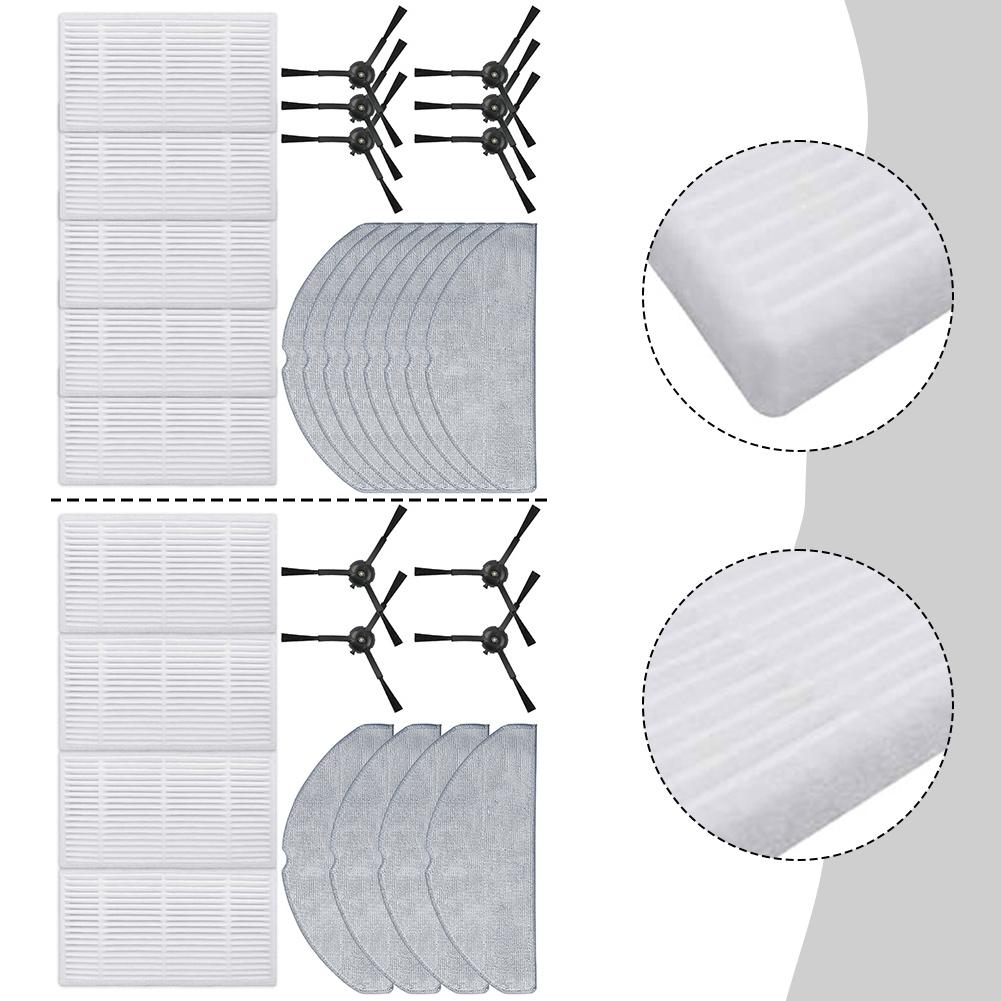 Replacement Filter Side Brush Mop Cloth Kit For Tapo RV11 Max Plus RV11 Max Plus Vacuum Cleaner Parts Accessories