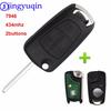 Jingyuqin Car Flip Remote Key Fob 2 кнопки ASK 434 МГц PCF7946 для Vauxhall Opel Astra H 2004 2005 2006 2007 2008 2009 Zafira B