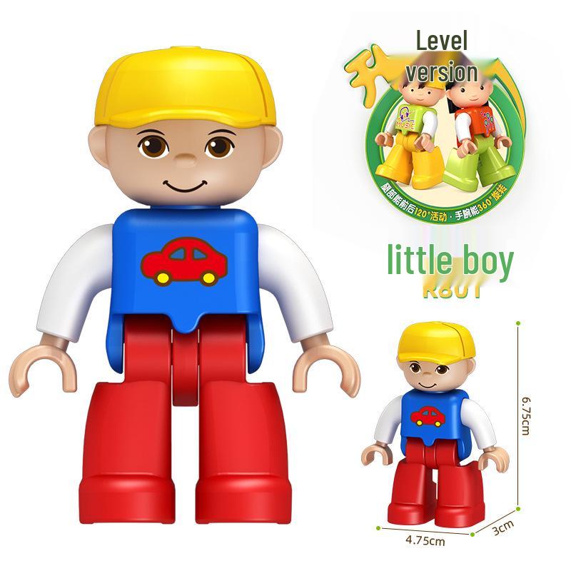 Compatible Large-Particle Building Block Minifigure Educational Toys for Early Childhood