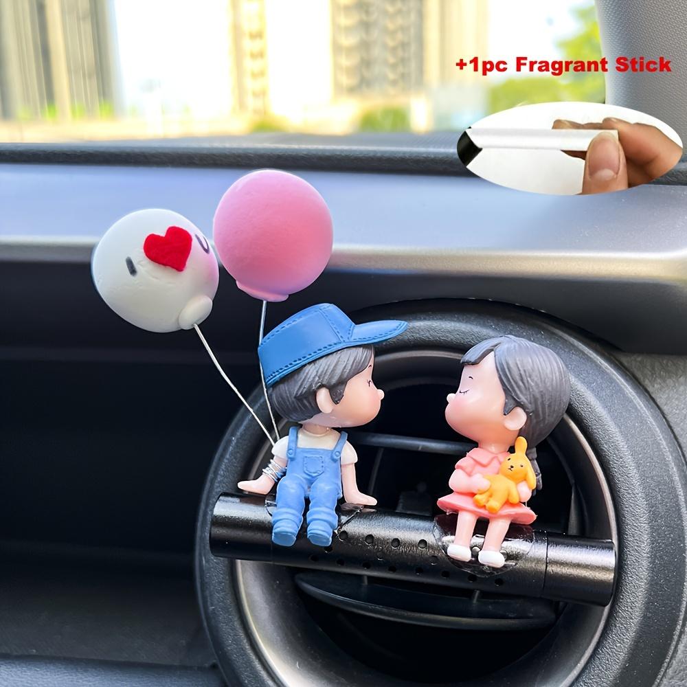Автозапчасти Аксессуары для салона автомобиля Влюбленные Украшения для автомобиля Креативное украшение воздуховода автомобиля Мультяшная парфюмированная автомобильная мазь с ароматом автомобиля