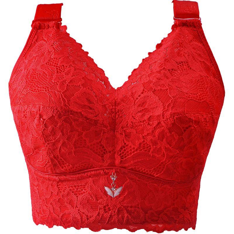 Женское нижнее белье, тонкий бюстгальтер с боковой втяжкой и сбором молока, регулируемый тип